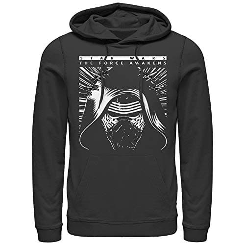 STAR WARS Men's The Force Awakens Kylo Ren X-Wings Pull Over Hoodie - Black - X Large