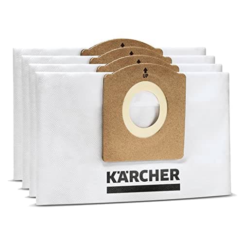 Kärcher Filter Fleece Bags for WD 1 Compact Battery Wet Dry Vacuum Cleaner - KFI 117 Felt Filter - 4 Pack