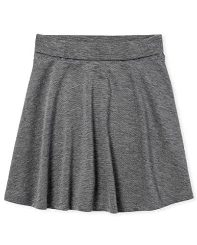 The Children's Place Girls' Uniform Ponte Knit Skort Dkhtrgray S (5/6)
