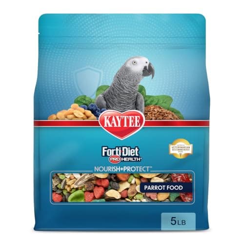 Kaytee Forti-Diet Pro Health Nourish+Protect Parrot Food, 5 Pounds