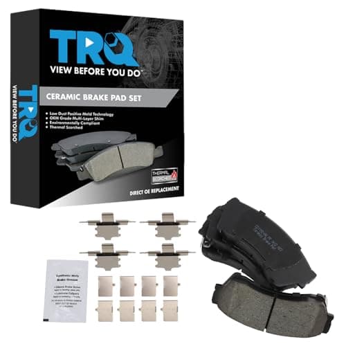TRQ Front Brake Pads Ceramic Hardware Compatible with 2006-2013 Mazda 6