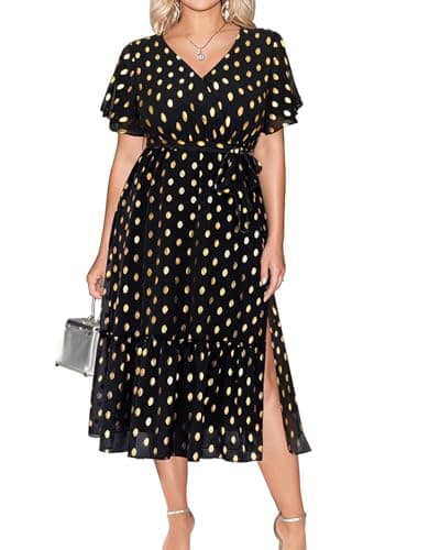 Pinup Fashion Plus Size Wedding Guest Navy Blue Semi Formal Chiffon Dress