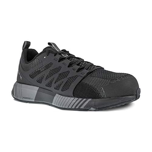Reebok Work Men's Fusion Flexweave Comp Toe Athletic W Black and Grey - 9 Wide