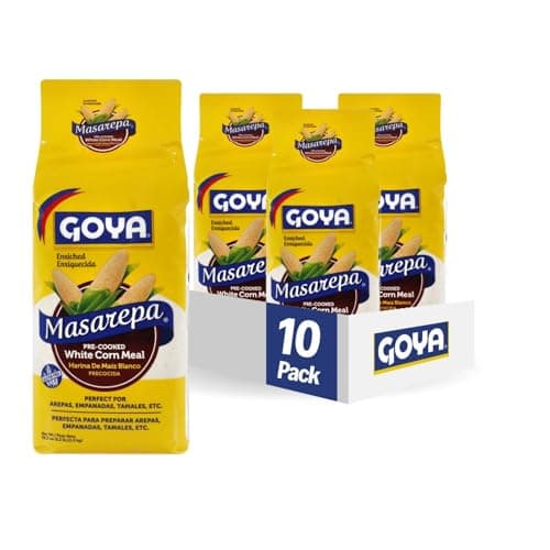 Goya Masarepa® Pre-Cooked White Corn Meal, 35.2 Ounce (Pack of 10)