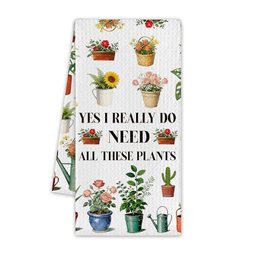 Foosproea Plant Kitchen Towels, Spring Cute Dish Towels for Kitchen, 13.8 X 23.6 Inch Decorative Hand Tea Towel for Home Bathroom, Plant Lovers Gifts Ideas, 26