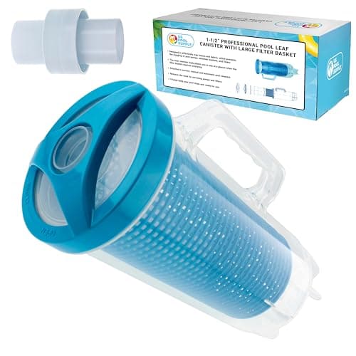 U.S. Pool Supply Pool Leaf Catcher - Heavy Duty Inline Pool Leaf Canister