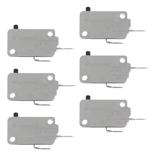 NWUCZW KW3A Microwave Oven Door Switch 16A 125/250V Door Interloc (2 Normally Close and 4 Normally Open)