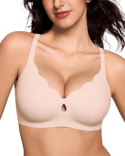 ProKloud Wireless Bras for Women Wave Push Up No Underwire Bralettes Seamless Full Coverage Support Lift Everyday Bra