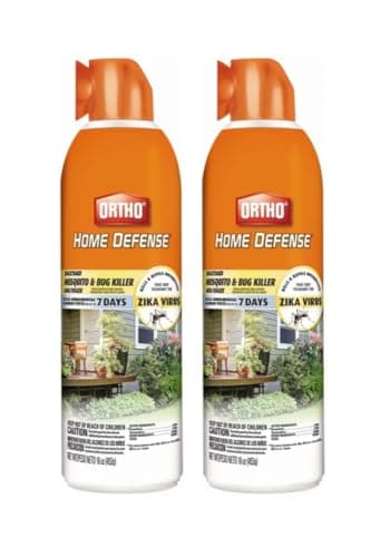 Ortho Home Defense Backyard Mosquito and Bug Killer Area Fogger 16 oz. for Flies, Horse Flies, Wasps, Hornets, Yellow Jackets, Mites, and Stink Bugs (2 Pack).