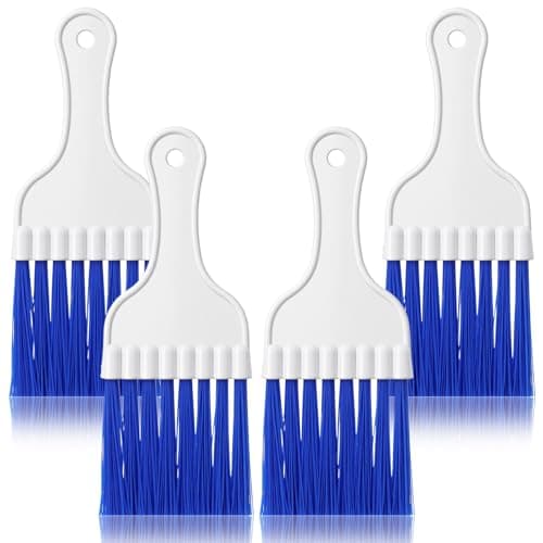 Quilax 4 Pcs Refrigerator Coil Cleaning Brushes Dryer Vent Cleaner Brush Air Conditioner Condenser Cleaning Brush