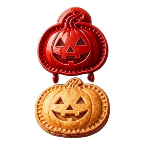Halloween Mini Hand Pie Molds, 8 Shapes Dough Press Mould Pastry Press, Cutter Reusable Pocket Pie Maker for Family Holiday Party Baking Tool