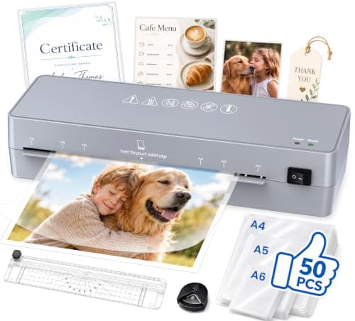 MAXDONE Laminator Machine 9-Inch - 5-in-1 Thermal Laminator Kit