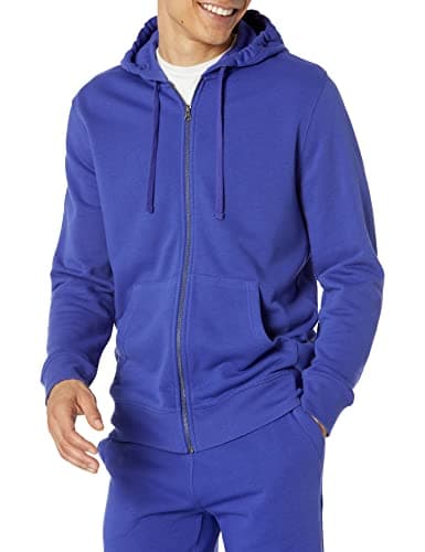 Amazon Essentials Men's Long-Sleeve French Terry Full-Zip Hoodie (Available in Big & Tall), Royal Blue, X-Large
