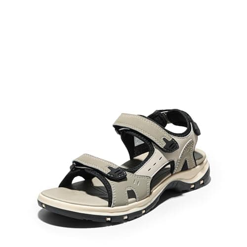 DREAM PAIRS Women's Walking Sport Athletic Sandals Comfort Open Toe Casual Outdoor Hiking Summer Shoes,Size 9,Beige,SDSA2401W