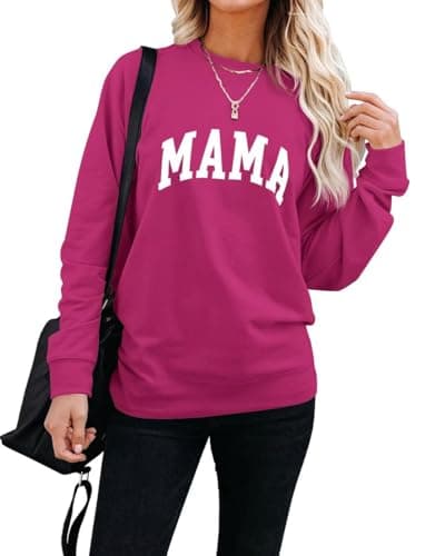 LEEDYA Women Christmas Fleece Sweaters Long Sleeve Holiday Graphic Sweater