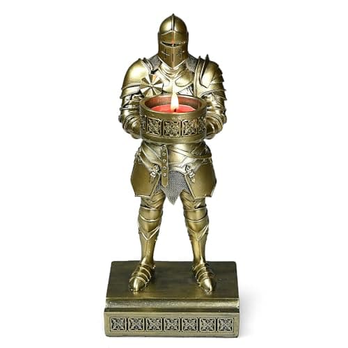 King's Guard Standup Tealight Holder Candlestick Candle Holder Bronze