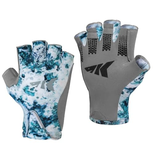 KastKing Sol Armis Half-Finger Fishing Gloves, UV Sun Protection Men Women