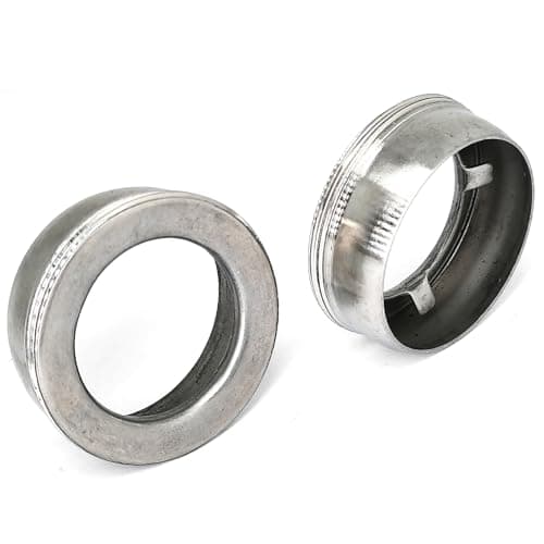 2pcs 35mm/1.38’’ Replacement Faucet Bonnet Nut Stainless Steel Faucet Valve Cover Nut for Shower Valve Bathtubs(Silver)