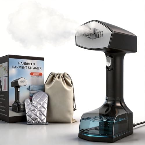 Handheld Garment Steamer for Clothes, 2000W, 10s Heat-Up, 350ml Tank