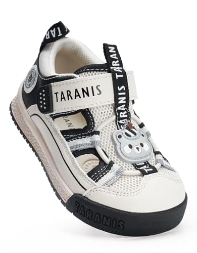 TARANIS Boys Girls Sandals Lightweight Breathable Mesh Walking Shoes with Hook & Loop Strap 12-15Months