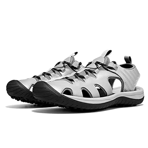 PGM Men's Waterproof Golf Sandals Closed Toe with Patented Anti-Slip Spikes