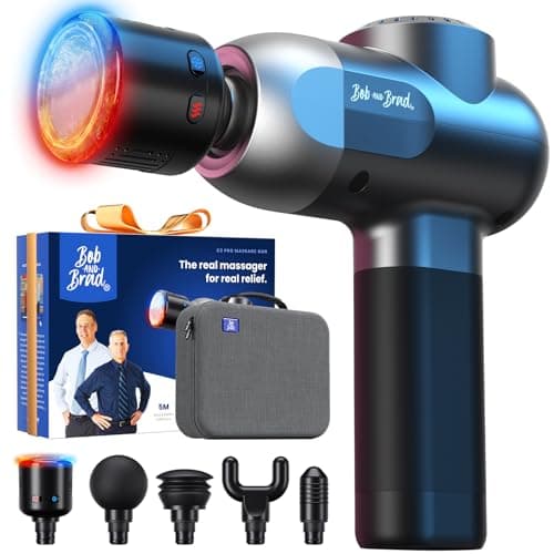 BOB AND BRAD C2 Pro Massage Gun with Heat and Cold Therapy, FSA Eligible & HSA Approved, PT-Developed Deep Tissue Back Massager for Athletes, Men & Women — Birthday & Holiday Gifts