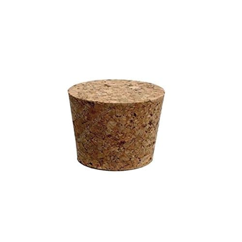 Natura Bona® Tapered Cork Stopper Set; #13 for Essential Oil, Wine, and Other Liquid Bottles. Exact Dimension: 1.18” Top Diameter X .95” Height X 1.02” Bottom Diameter. (6)