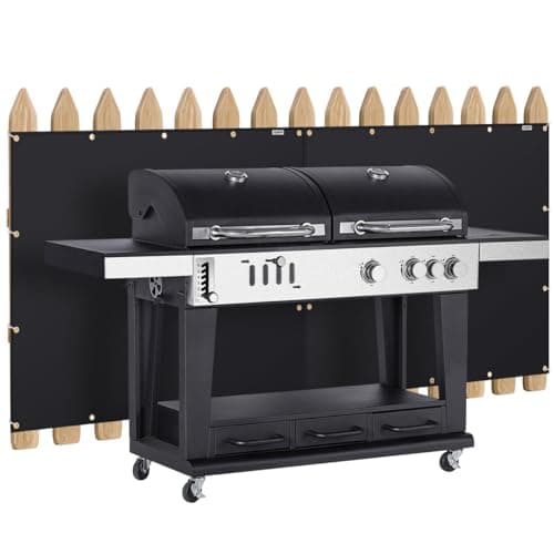 FIREWESS Heat Shield Behind Grill 3'x6' Heat Shield Mat for Deck Fence, Railing, Grill and Refrigerator, Heavy Duty Fireproof Cover and Screen Protect Deck Railing from Grill