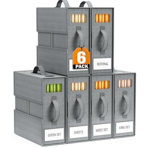 6 Pack Sheet Organizers and Storage, Thickened & Durable Sheet Organizer