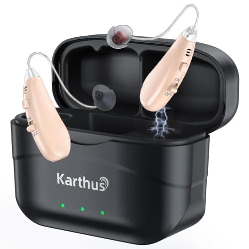 Hearing Aids for Seniors, Rechargeable OTC for Clear Conversations & TV