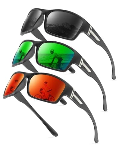 KALIYADI Polarized-Sunglasses Men Sports Sun-Glasses: Men Polarized Sunglasses Women UV400 Protection for Fishing Golf