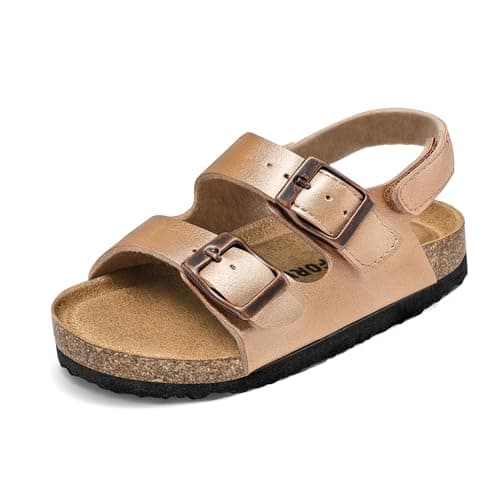 K KomForme Toddler Boy Girl Sandals, Rose Gold, Size 11 Little Kid