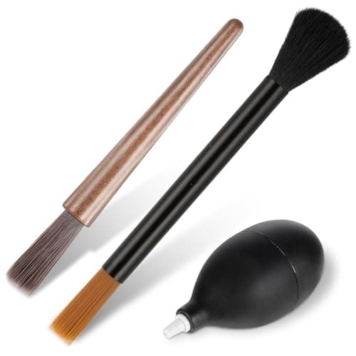 Coffee Grinder Brush, Coffee Grinder Cleaning Brush Set, Air Duster and Dusting Espresso Brushes Accessories Cleaner Barista Brushes Espresso Machine Cleaning Tool for Bean Grain Tool Home Kitchen