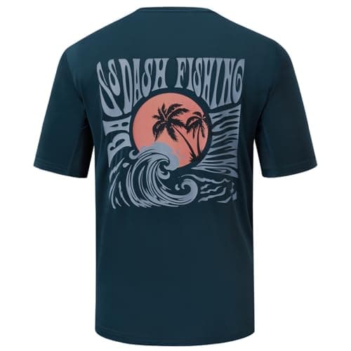 BASSDASH Men’s Graphic T-Shirts Short Sleeve Fishing Shirt UPF 50+ Moisture Wicking UV Sun Protection FS36M