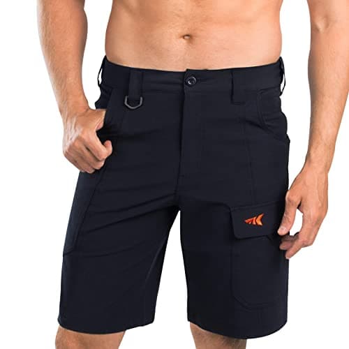 KastKing Rekon Shorts Men's Quick Dry Fishing Shorts, 42 Regular, Gray