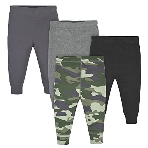 Gerber Baby Boys 4-Pack Sweatpants, Camo/Gray, 24 Months US
