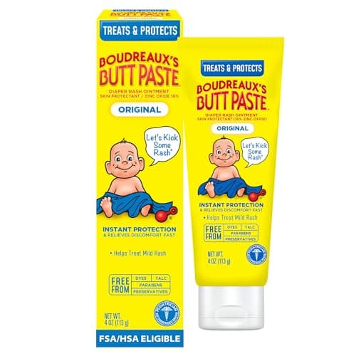 Boudreaux’s Butt Paste Original Diaper Rash Cream, 4 Oz