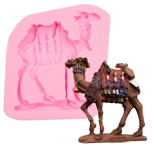 Egyptian Camel Silicone Mold, Animal Desert Camel Fondant Mold for Chocolate Cake Decoration Candy Cupcake Topper Cake Polymer Clay Crafts Epoxy Resin