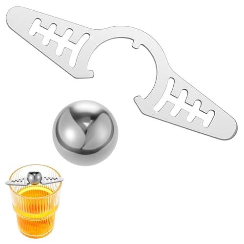 Espresso Cooling Ball Set Stainless Steel Frozen Espresso Ball with Stand Reusable Iced Coffee Balls Kit No Dilution Metal Cooling Tool for Home Cocktail Accessories