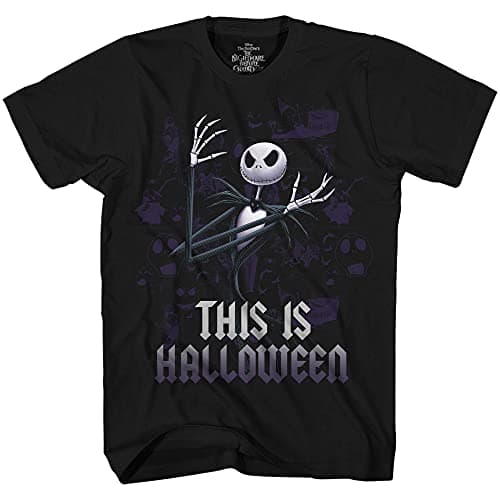 Disney Nightmare Before Christmas Jack This is Halloween T-Shirt (Black,Small)