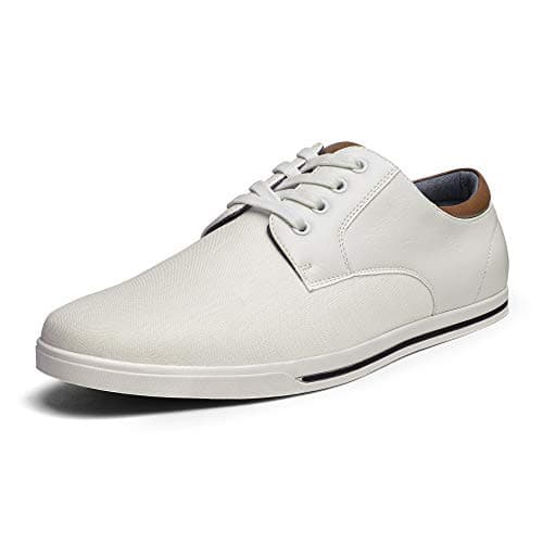 Bruno Marc Men's Oxfords Sneakers Casual Dress Shoes,Size 8,White,RIVERA-01