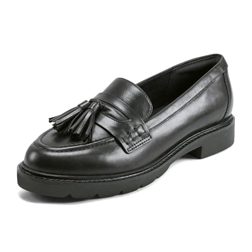 Rockport Women's Kiara, Black Leather, 5.5 Medium
