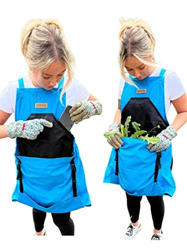 Grampa's Gardening Apron Cross Back Garden Apron with Large Pockets