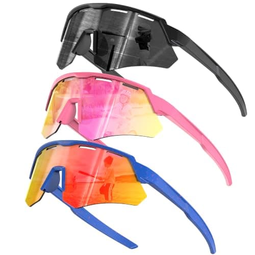 KALIYADI Polarized-Kids-Sunglasses Youth Baseball Sunglasses: Cycling Running for Boys Girls UV400 Protection Age 6-14