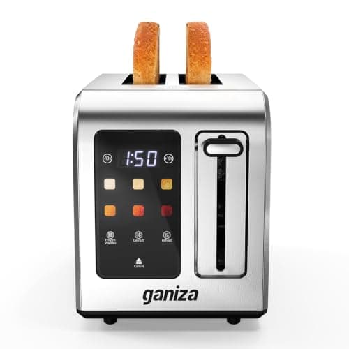 Ganiza Toaster 2 Slice with Touchscreen Smart Toasters Wide Slot, Max 925W