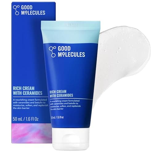 Good Molecules Rich Cream with Ceramides, Face Moisturizer for Dry Skin