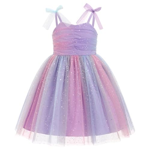 Baby Girl Birthday Dress Sleeveless Backless Princess Tutu Dress Toddler Cake Smash Party Photo Shoot Tulle Dresses Purple Color 18-24 Months
