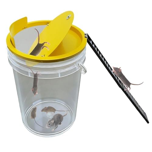 OTIHGUG Bucket Lid Mouse Trap Metal 5 Gallon Bucket lid,