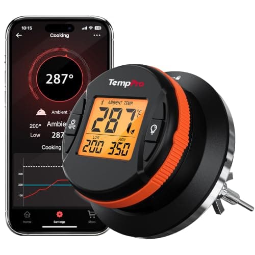 TempPro TempGauge Bluetooth Grill Thermometer with LCD Display & App Alerts