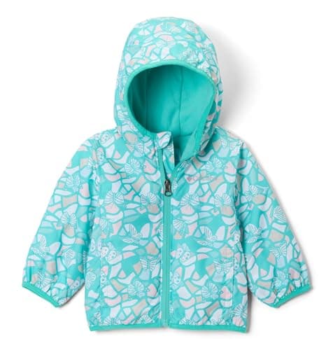 Columbia Youth Toddler Mini Pixel Grabber III Wind Jacket, Dolphin Fly High, 3T